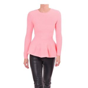 Ted Baker Pink Peplum sweater size 4